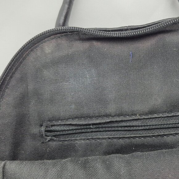 Vintage Fossil Small Black Leather Mini Back Pack - Picture 14 of 16